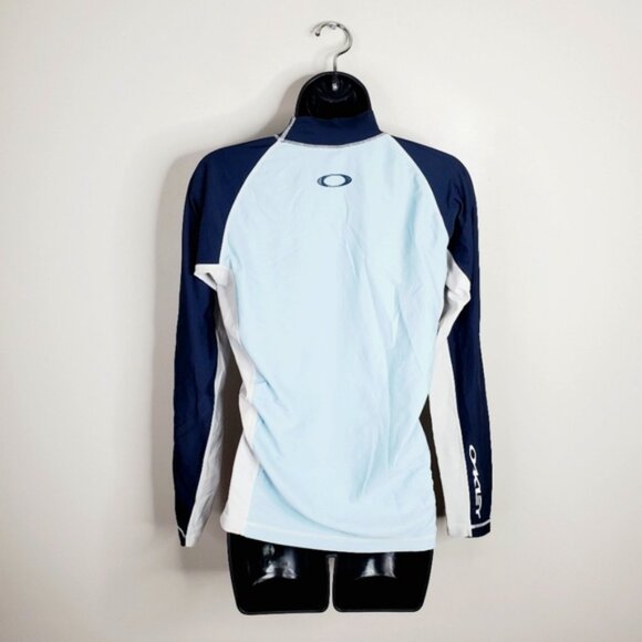 Oakley Colorblock Surf Swim Beach Resort Rashguard Top L - Picture 2 of 6